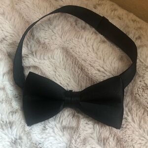 Ring Bearers Boys Black Bow Tie
